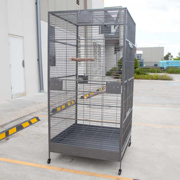 XXL Large Bird Flight Cage Parrot Macaw Aviary H80xW40xD40 eBay