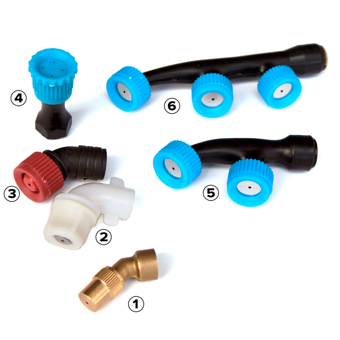 Set of 6 Hollow Cone Spray Nozzles for Weed Sprayer & Pest Control eBay